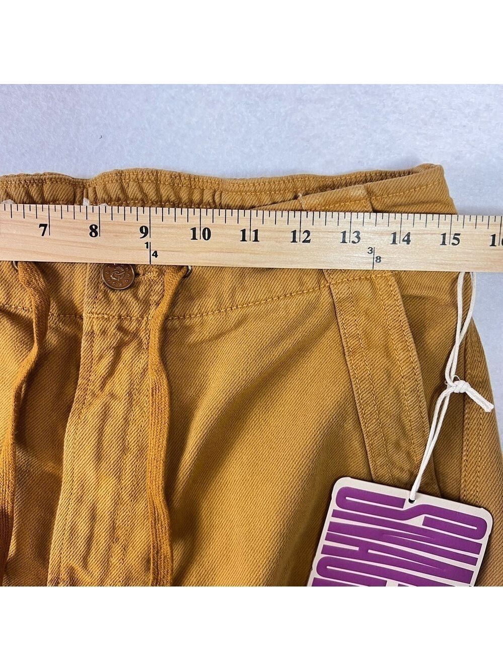 Mother The Munchie Nerdy Cargo Pants High Rise Wide Leg Sz 30 NWT Wood Thrush - Picture 8 of 16
